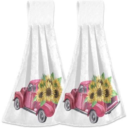 Gracie Oaks Kitchen Hanging Hand Towels,Absorbent Tie ...